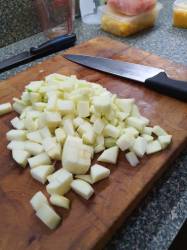 pic of diced apples